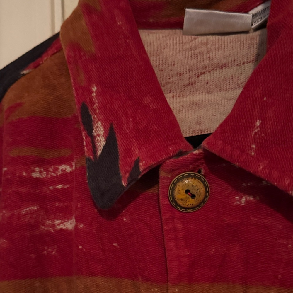 Chico's Red Multi-Color Aztec Print Jacket - Picture 5 of 5